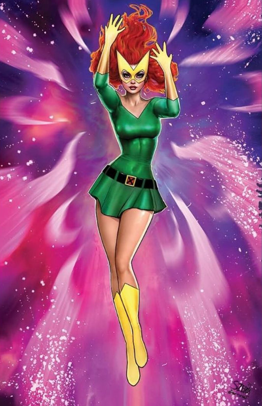 Phoenix #1 (Unknown Comics / Comic Traders / Sleeping Giant SDCC 2024 Nathan Szerdy Marvel Girl Foil Virgin Variant)