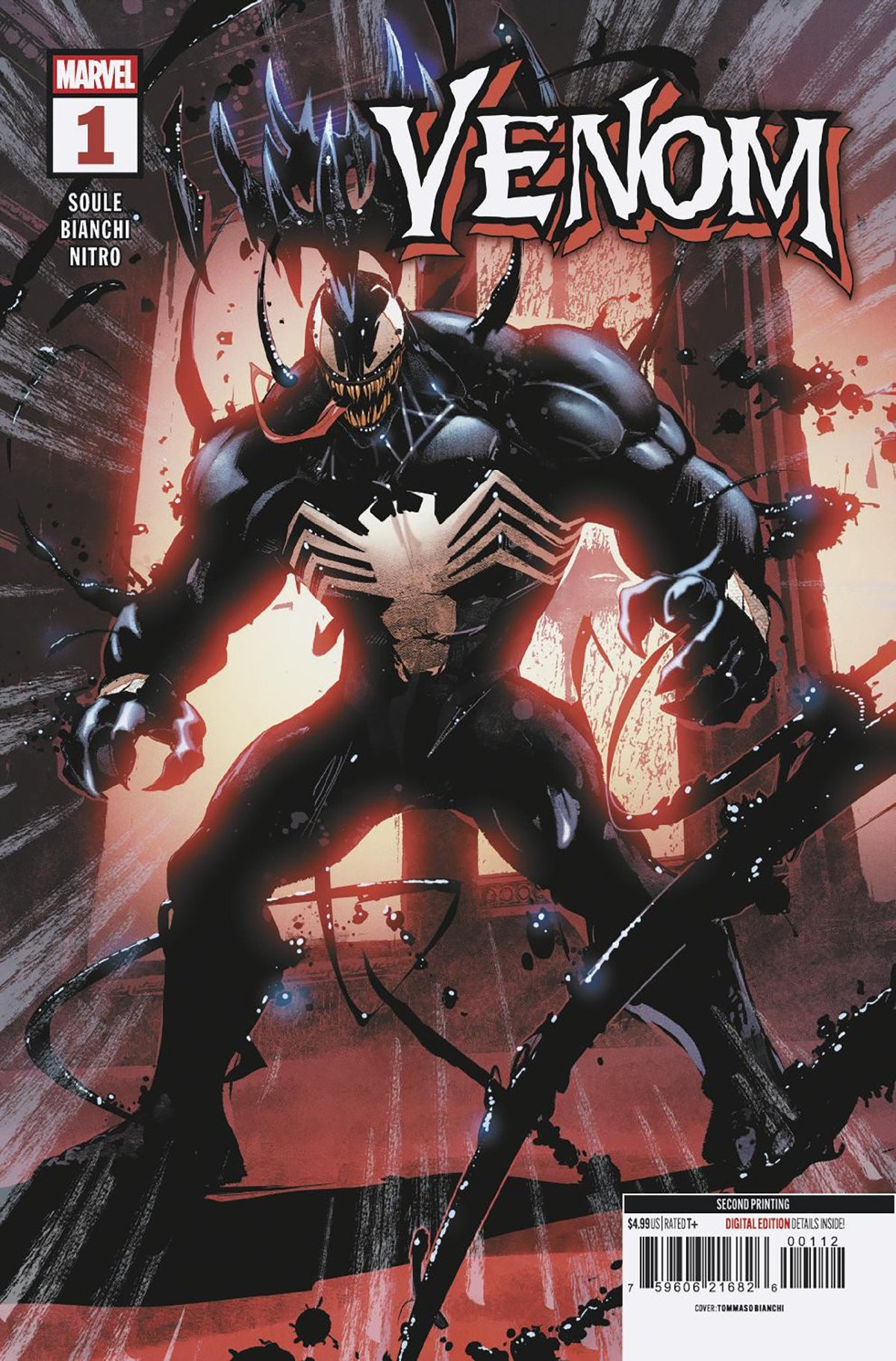 VENOM #1 (TOMMASO BIANCHI 2ND PRINTING VARIANT) - PREORDER