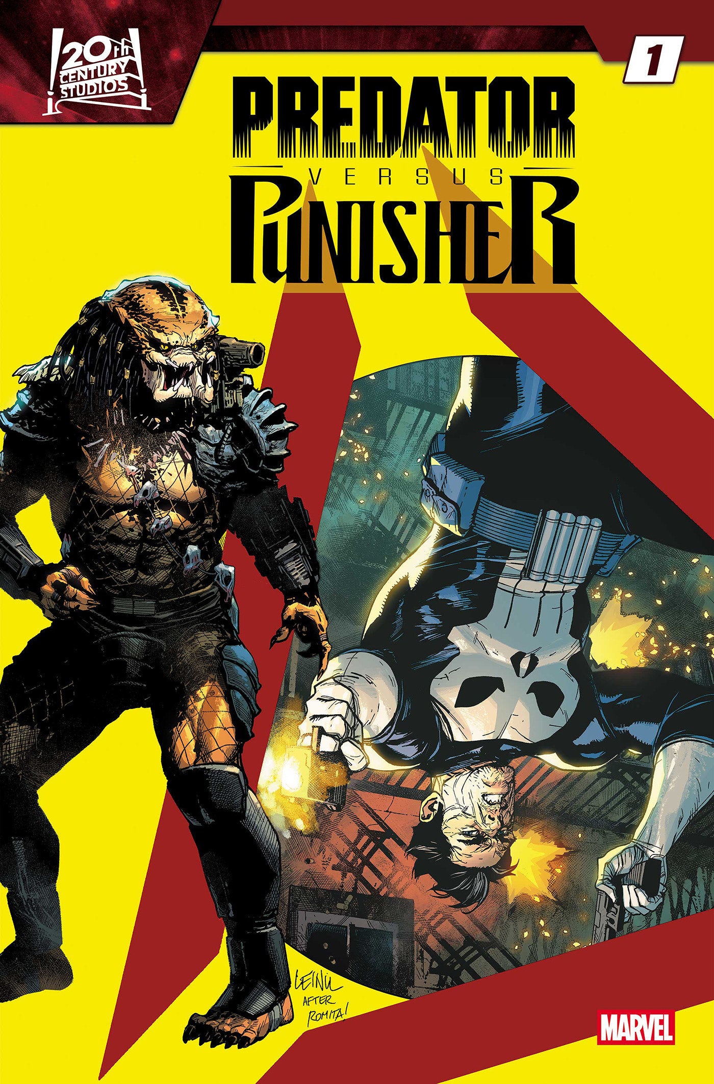 PREDATOR VS. PUNISHER #1 (COVER B LEINIL YU HOMAGE VARIANT) - PREORDER