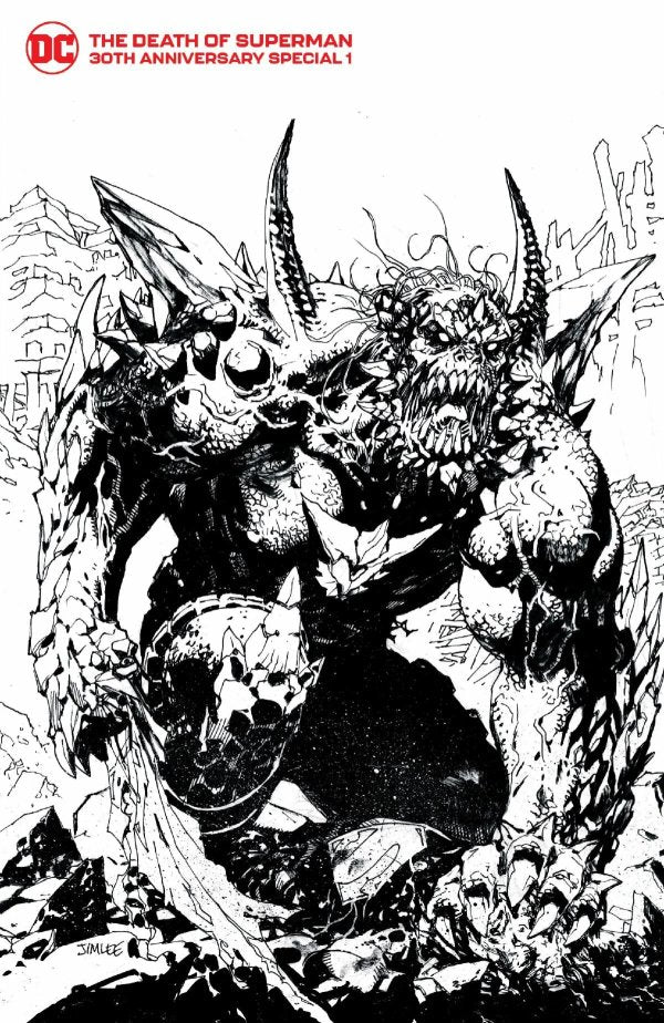 The Death of Superman 30th Anniversary Special #1 (Cover H Incentive 1:50 Lee & Williams B&W Variant)