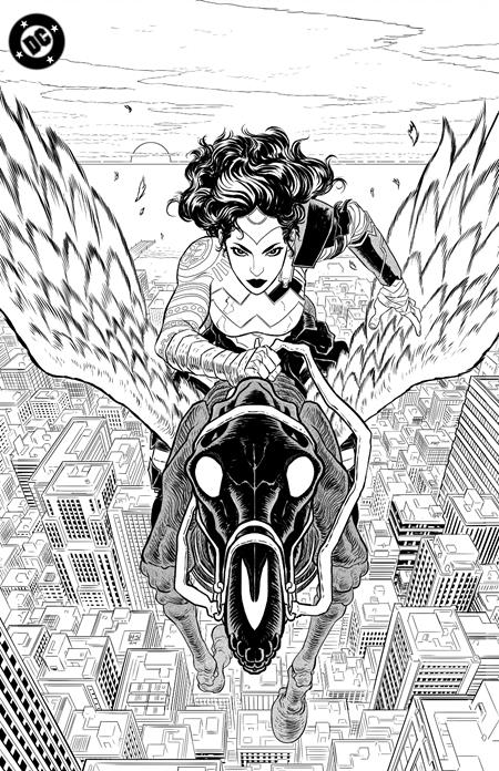 Absolute Wonder Woman: Noir Edition #1 (Cover C Hayden Sherman Black & White Foil Virgin Variant)