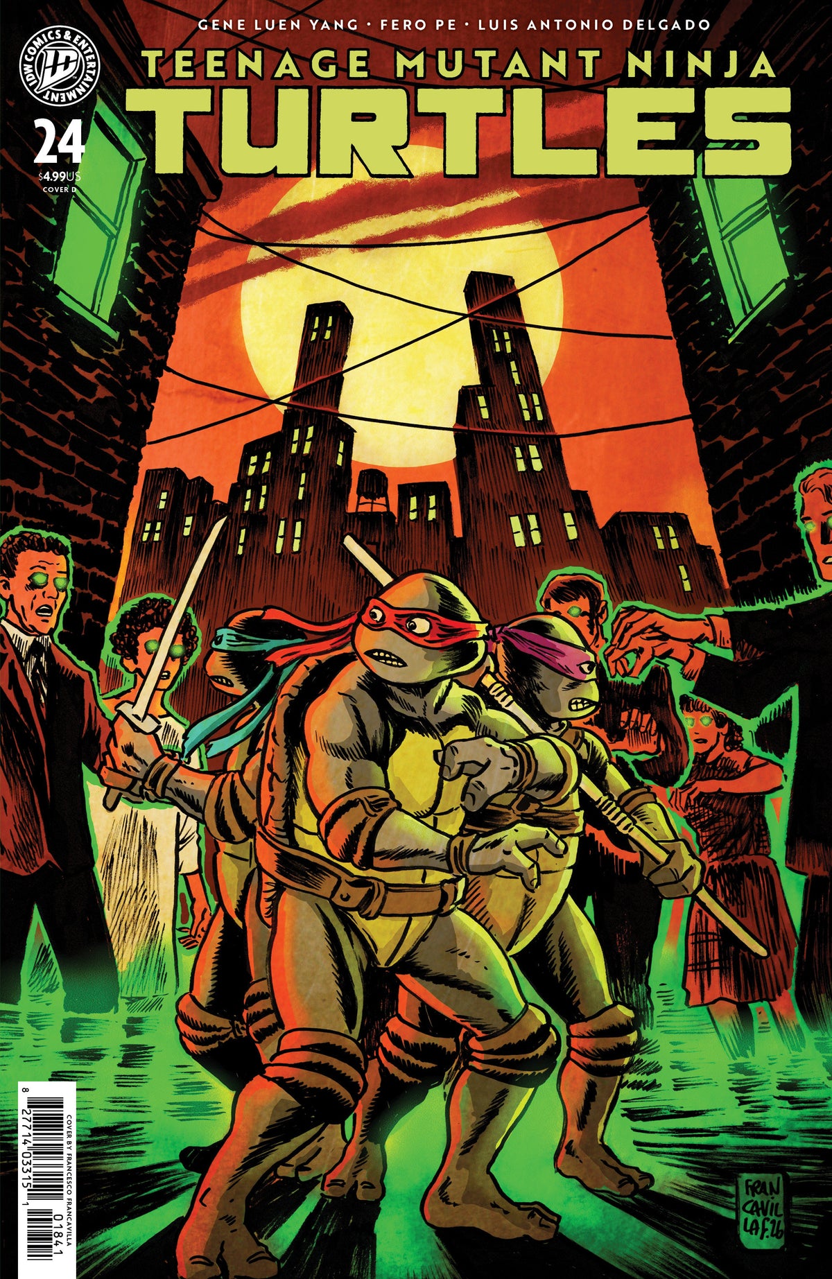Teenage Mutant Ninja Turtles #24 (Variant D (Francavilla)) - PREORDER