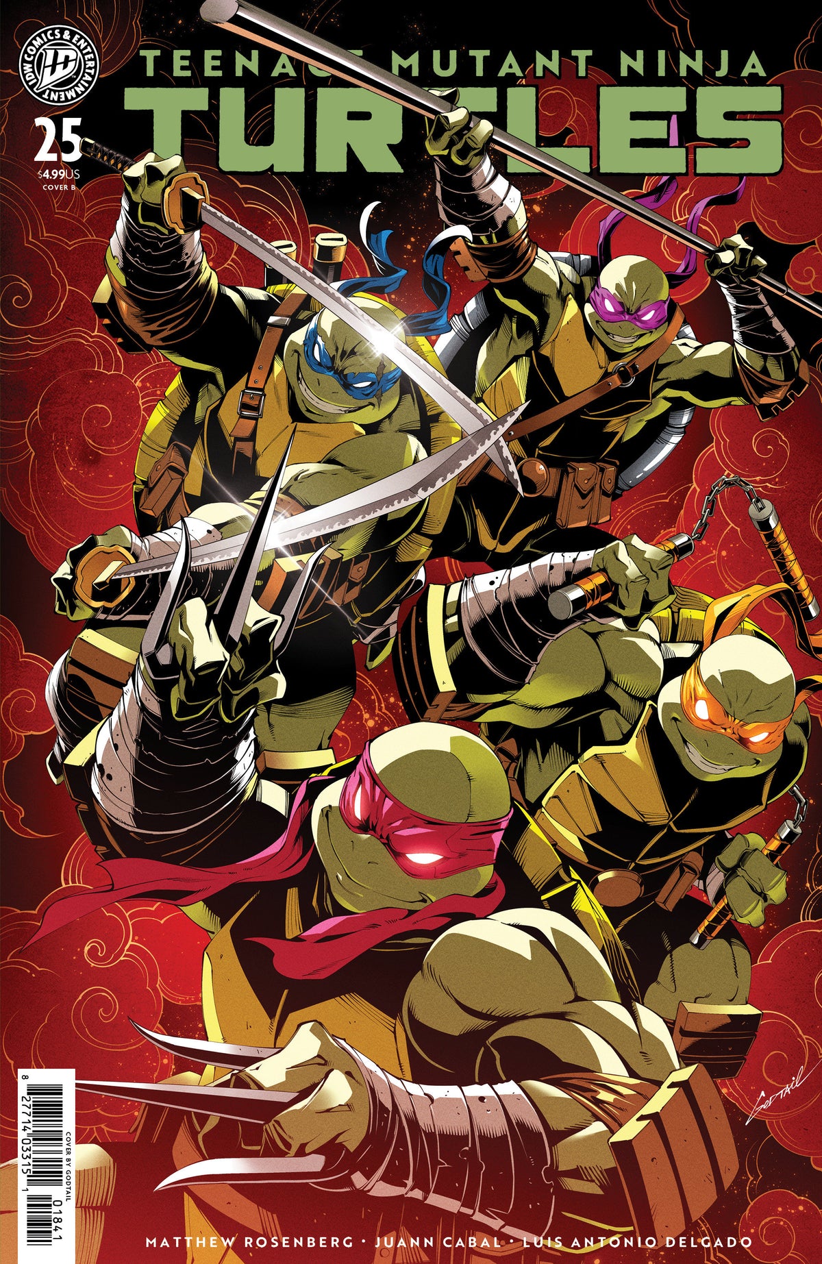 Teenage Mutant Ninja Turtles #25 (Variant B (Godtail Cover Set)) - PREORDER