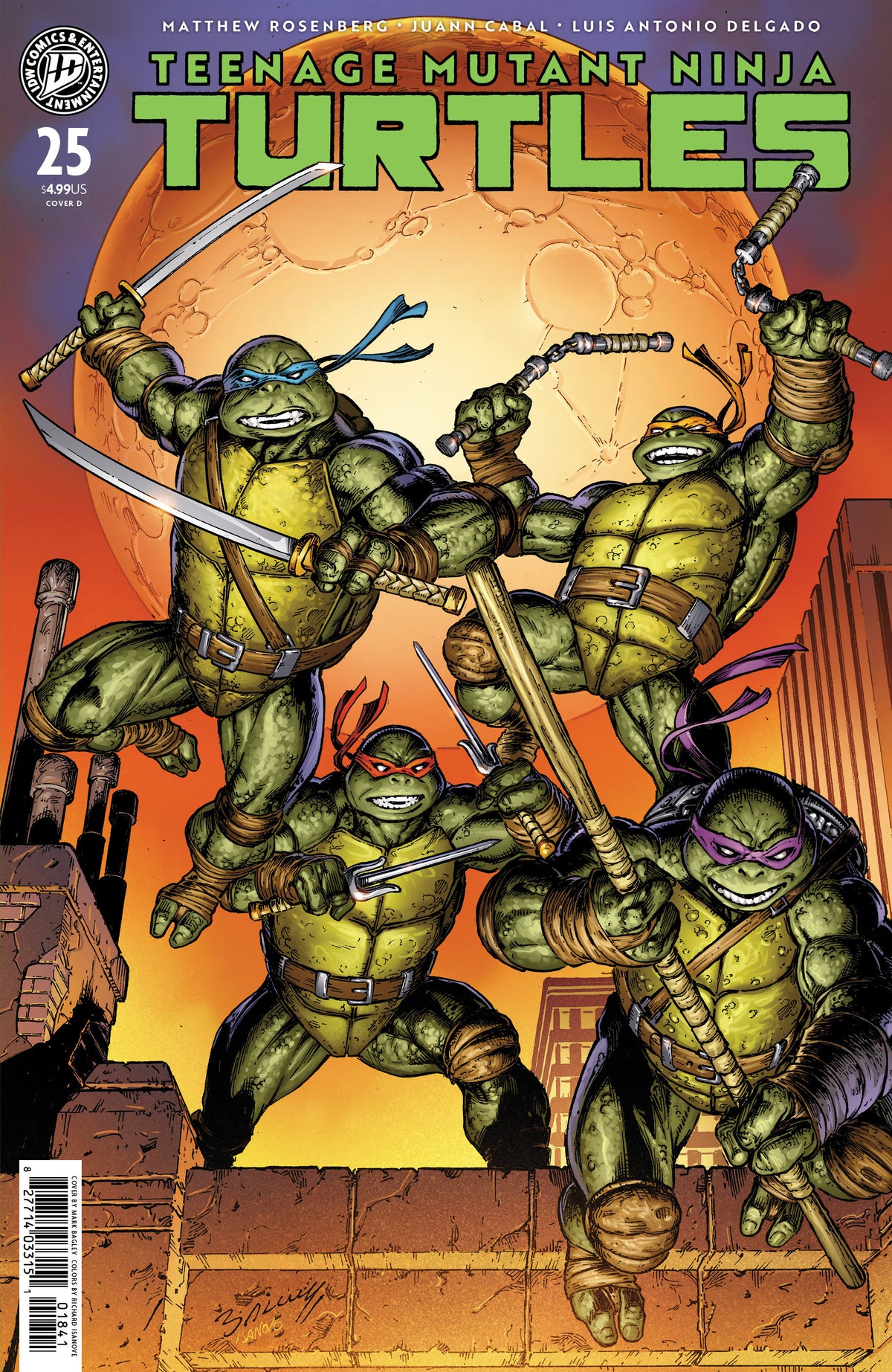 Teenage Mutant Ninja Turtles #25 (Variant D (Bagley)) - PREORDER