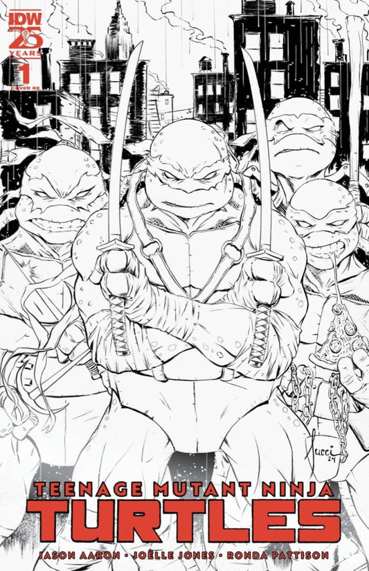 Teenage Mutant Ninja Turtles #1 (SDCC 2024 Billy Tucci Black & White PX Variant)