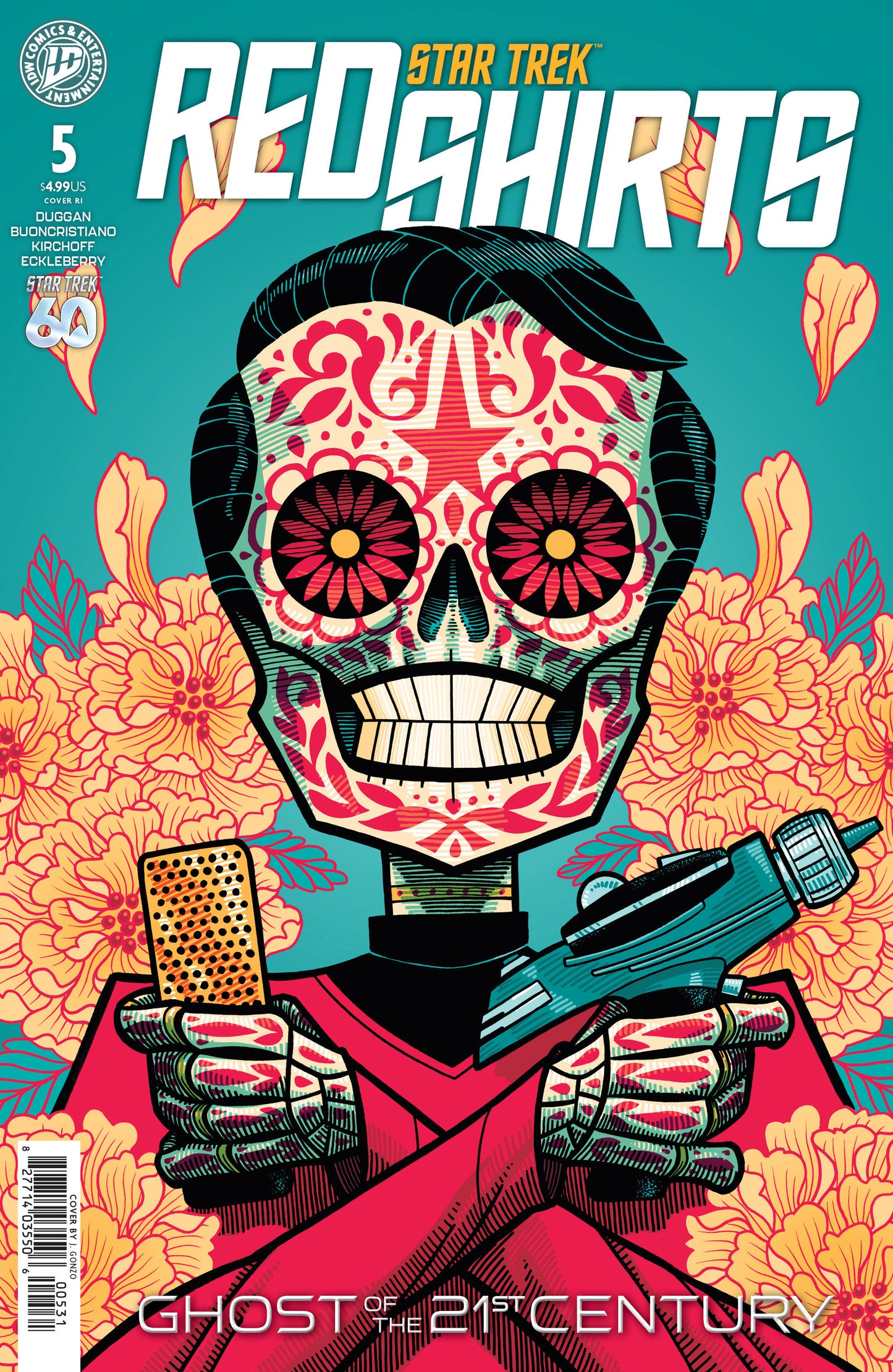 Star Trek: Red Shirts--Ghost of the 21st Century #5 (Variant RI (10) (J. Gonzo)) - PREORDER