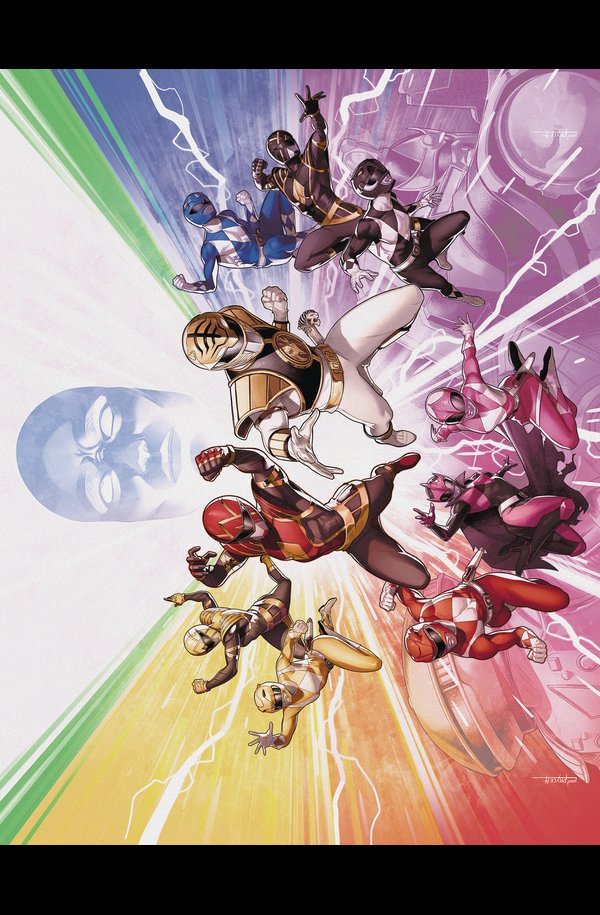 Mighty Morphin Power Rangers #50 (Jamal Campbell Wraparound Foil Virgin Variant)