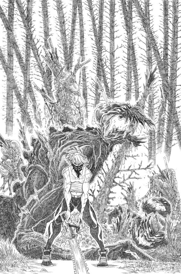 Something Is Killing the Children #44 (Cover F 1:25 James Stokoe Black & White Virgin Variant)