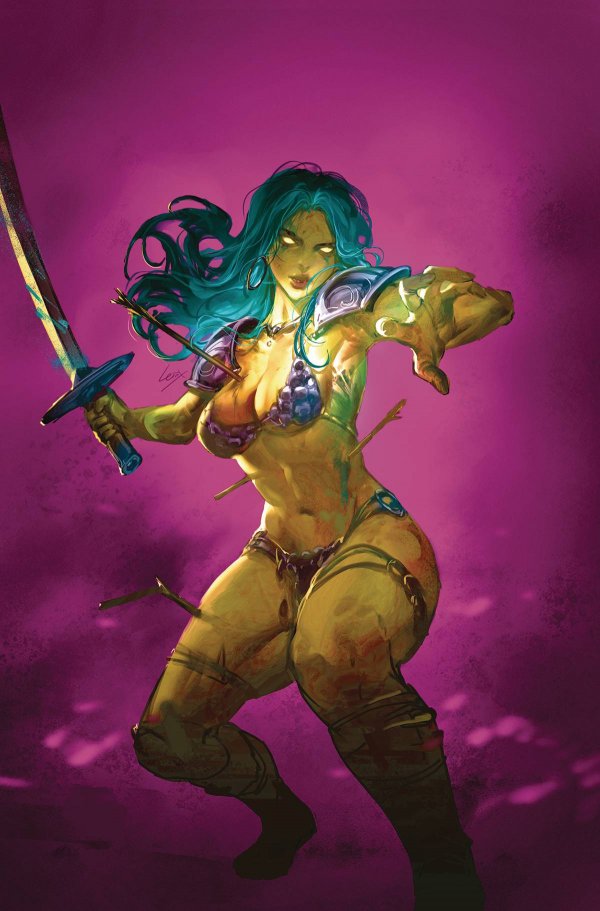 DIE!NAMITE Never Dies #1 (Cover W 1:21 FOC Li Ultraviolet Virgin)