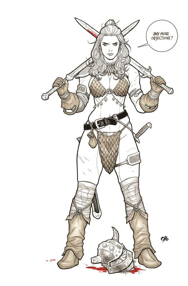 Savage Red Sonja #5 (Cover I 1:20 Frank Cho Line Art Virgin Variant)
