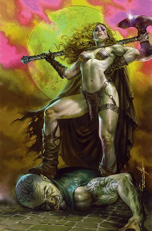 Red Sonja #14 (1:10 Lucio Parrillo Ultraviolet FOC Virgin Variant)