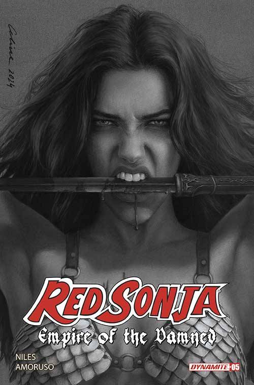 Red Sonja: Empire of the Damned #5 (Cover M 1:7 Celina Black & White Variant)
