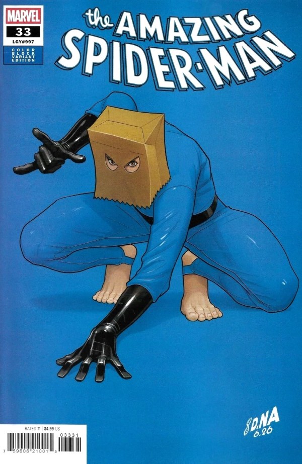 The Amazing Spider-Man #33 (David Nakayama Color Block Blue Variant)