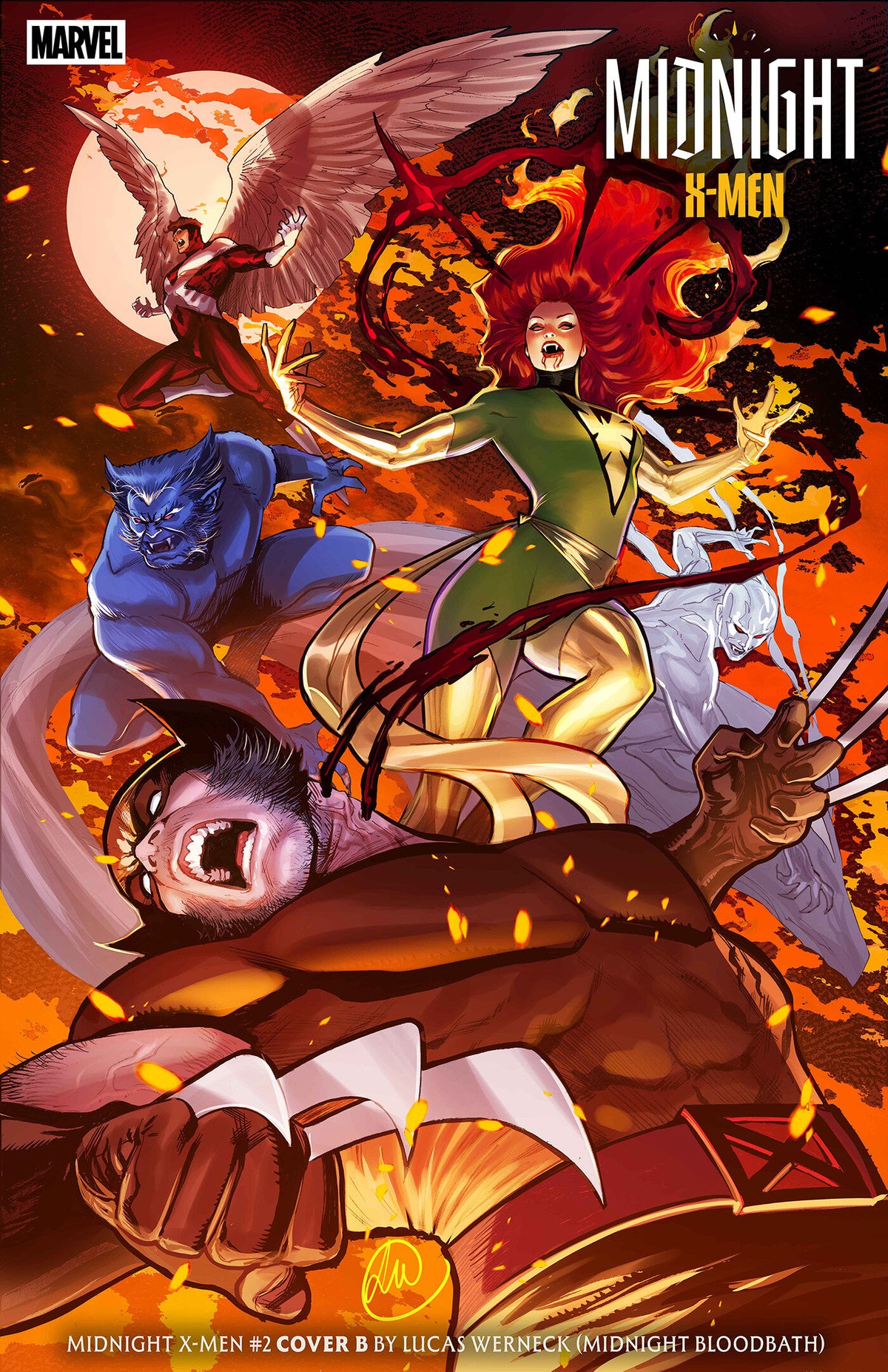 MIDNIGHT X-MEN #2 (COVER B LUCAS WERNECK MIDNIGHT BLOODBATH VARIANT) - PREORDER