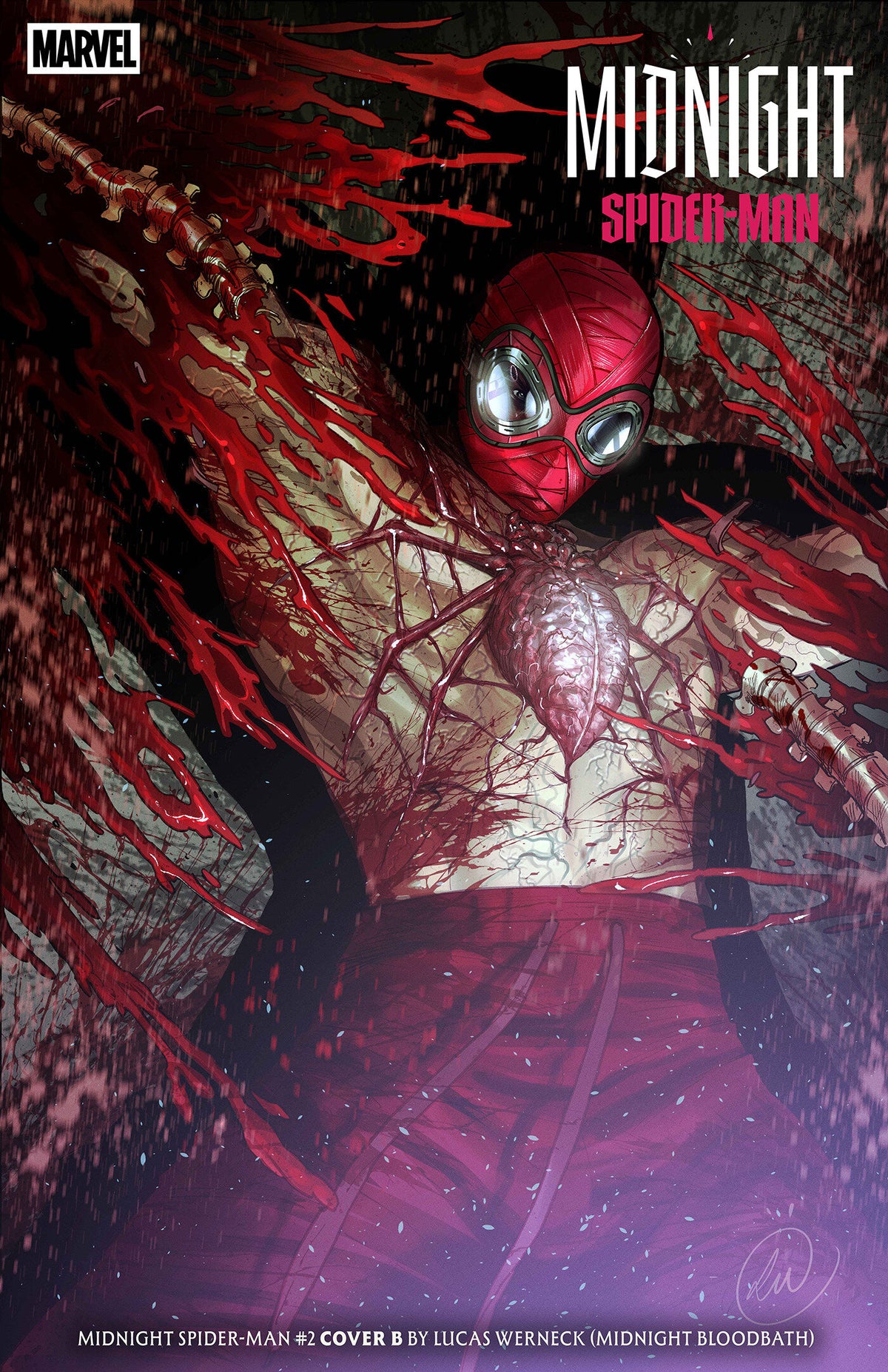 MIDNIGHT SPIDER-MAN #2 (COVER B LUCAS WERNECK MIDNIGHT BLOODBATH VARIANT) - PREORDER