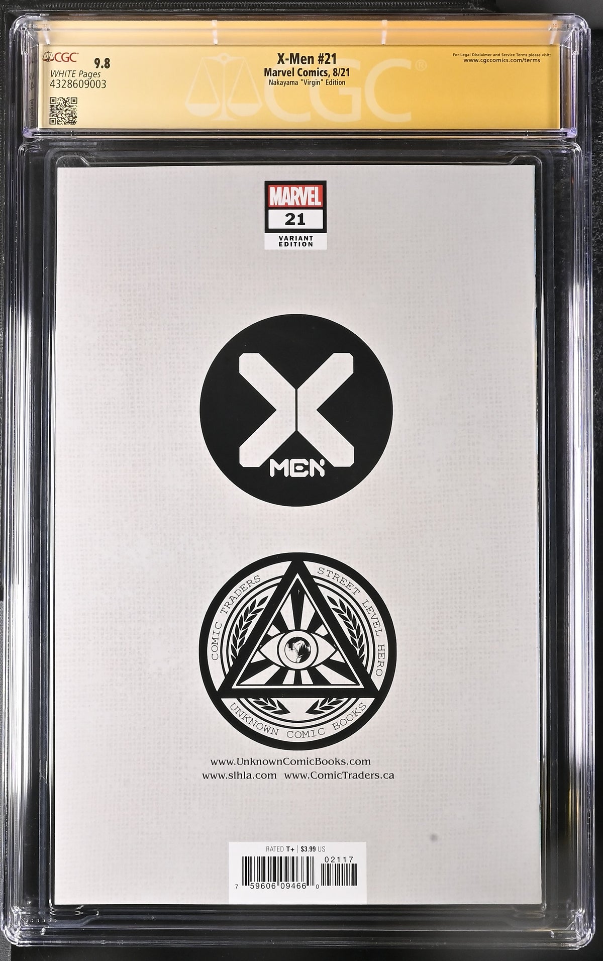 X-Men #21 (Nakayama "Virgin" Edition) CGC SS 9.8