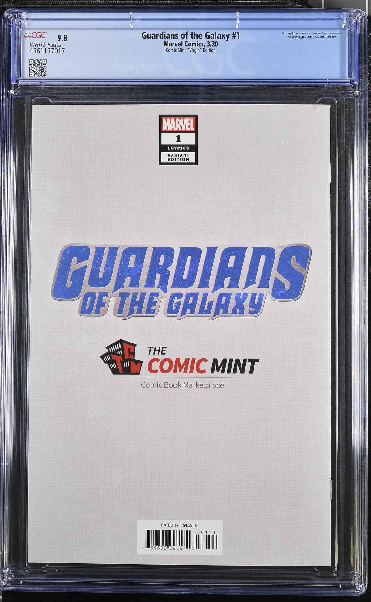Guardians of the Galaxy #1 (Comic Mint "Virgin" Edition) CGC 9.8