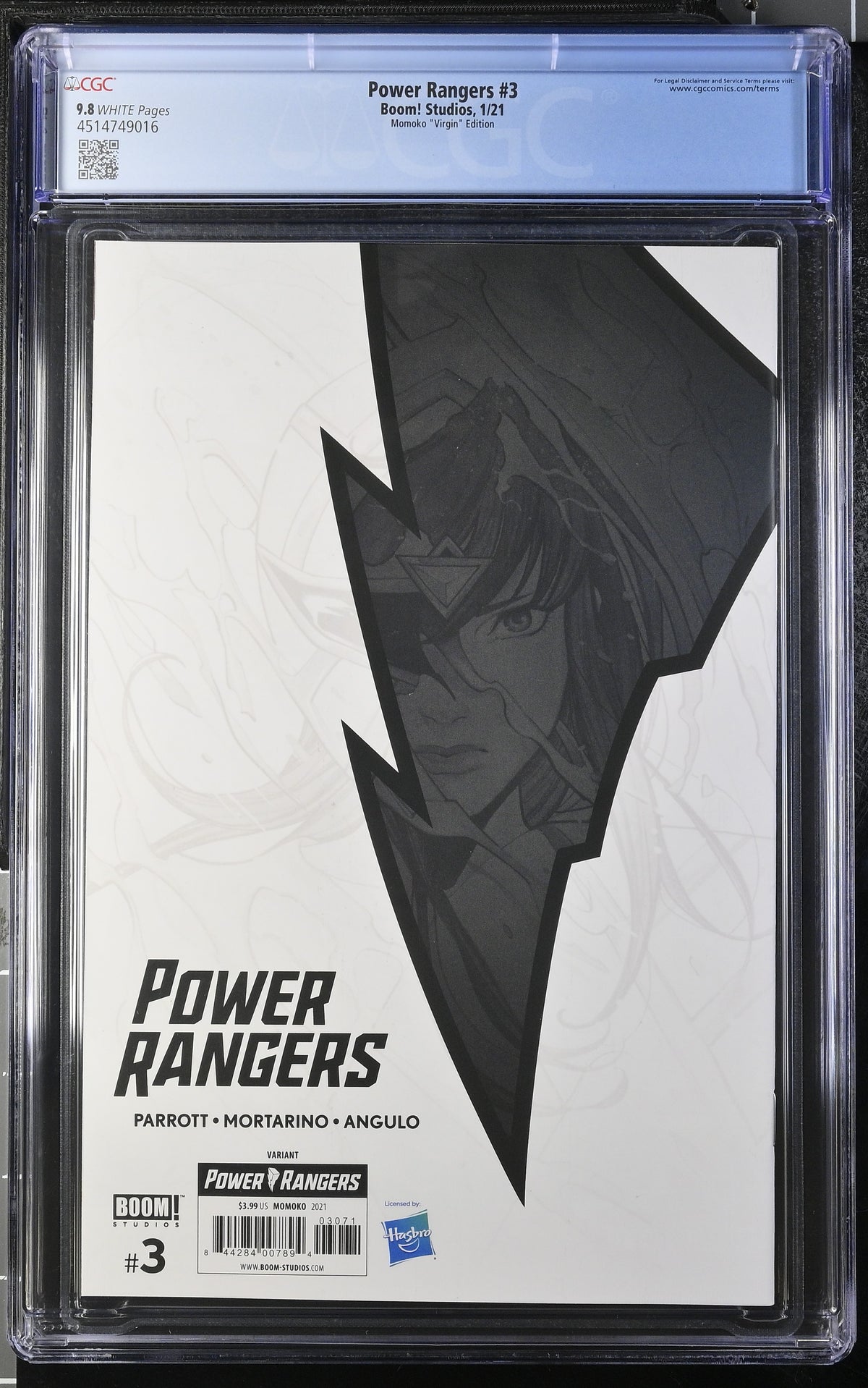 Power Rangers #3 (1:50 Peach Momoko Virgin Variant) CGC 9.8