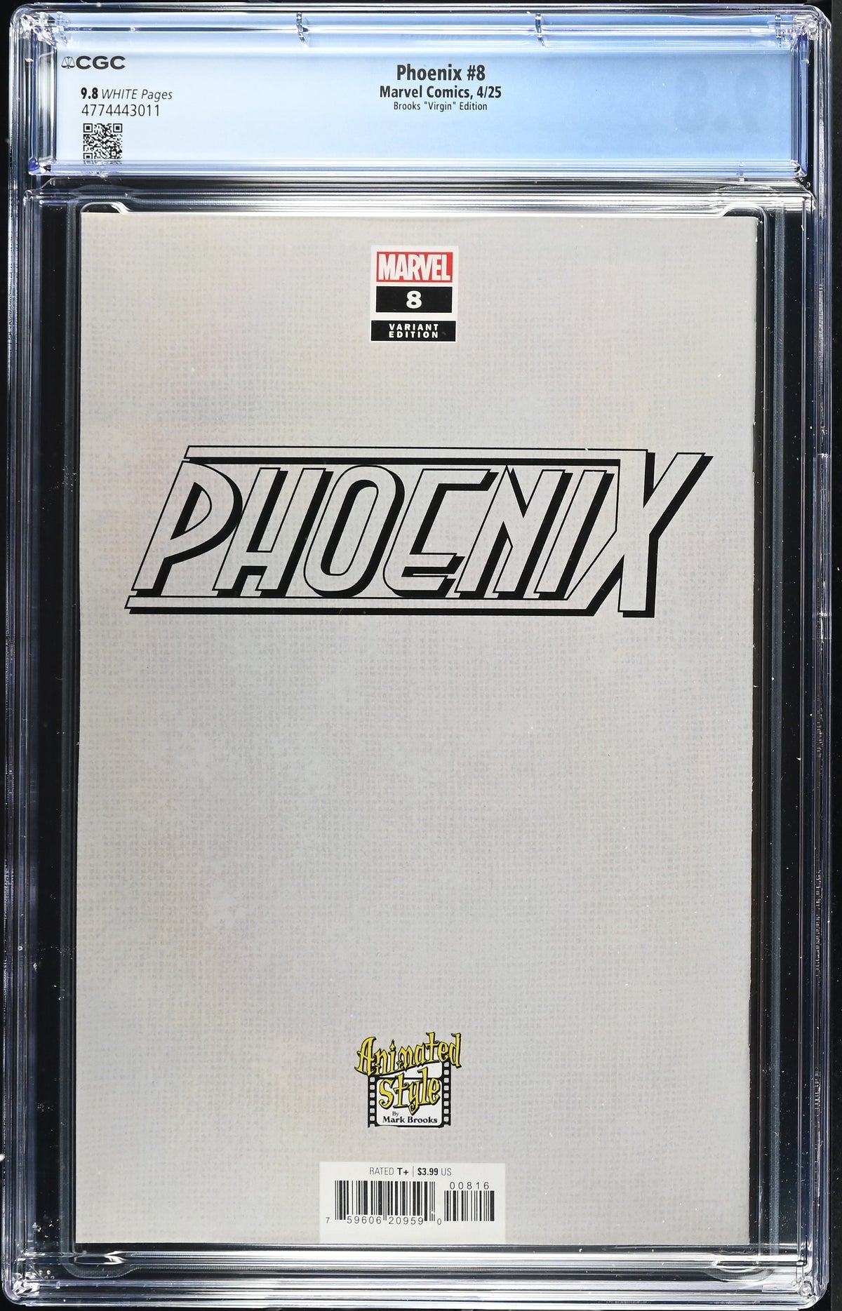 Phoenix #8 (1:50 Mark Brooks Animated-Style Virgin Variant) CGC 9.8