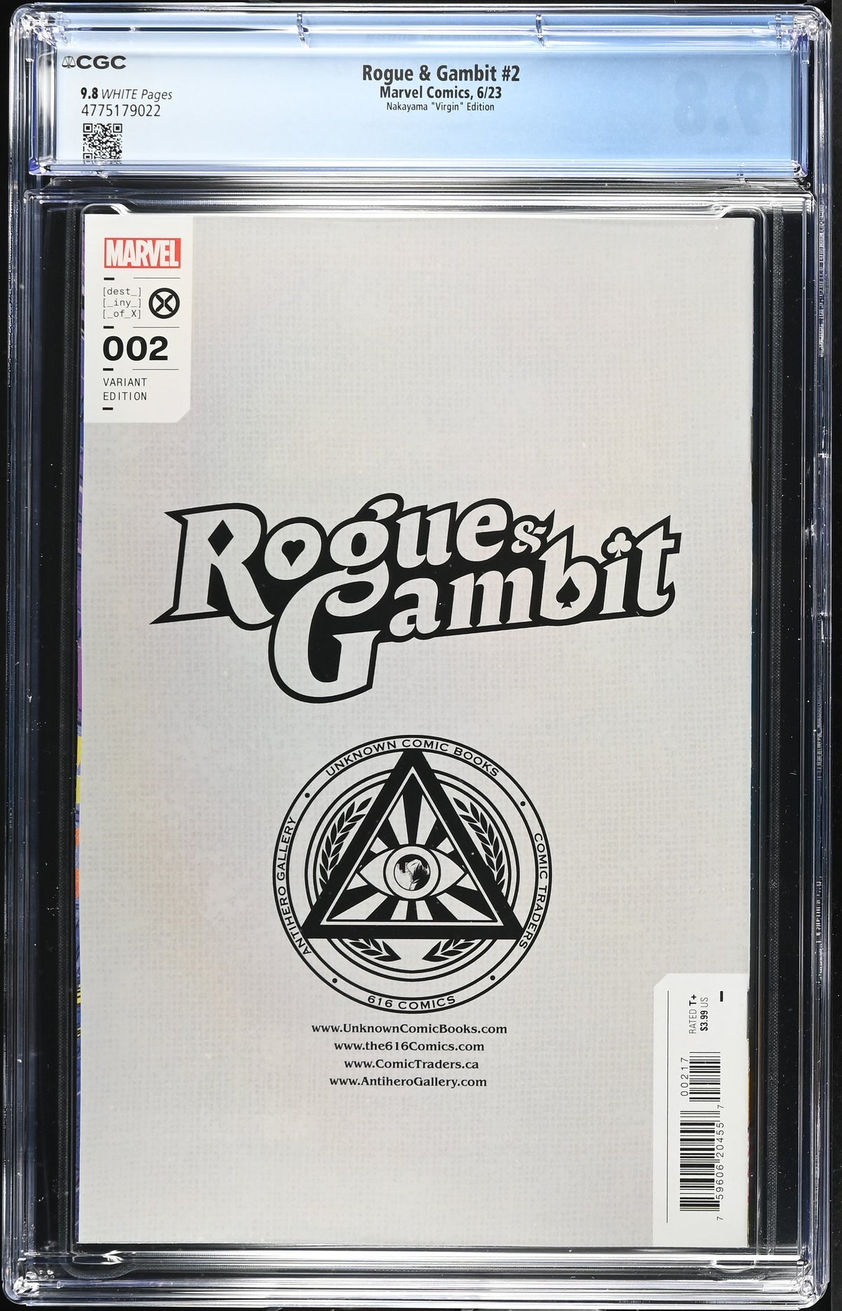Rogue & Gambit #2 (Nakayama "Virgin" Edition) CGC 9.8