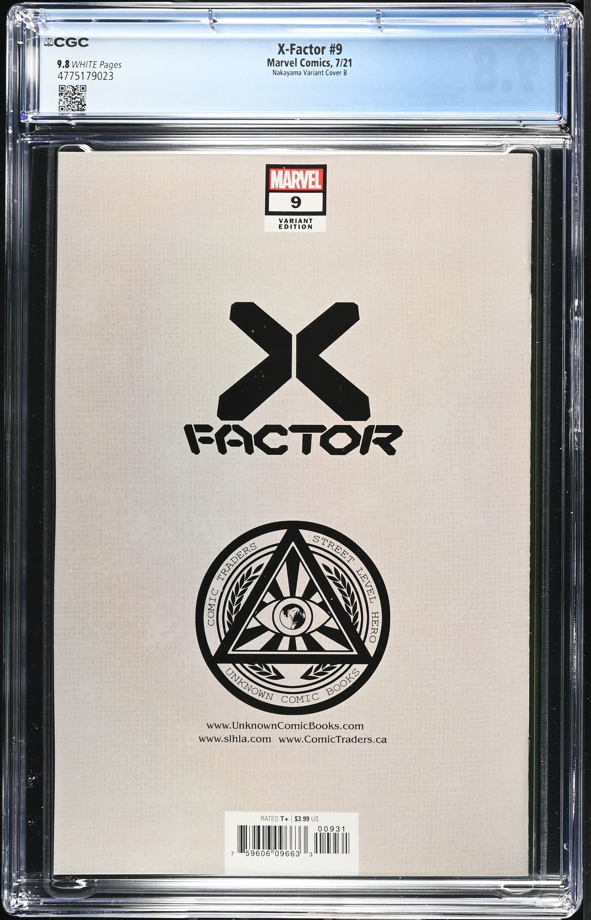 X-Factor #9 (Nakayama Variant Cover B) CGC 9.8