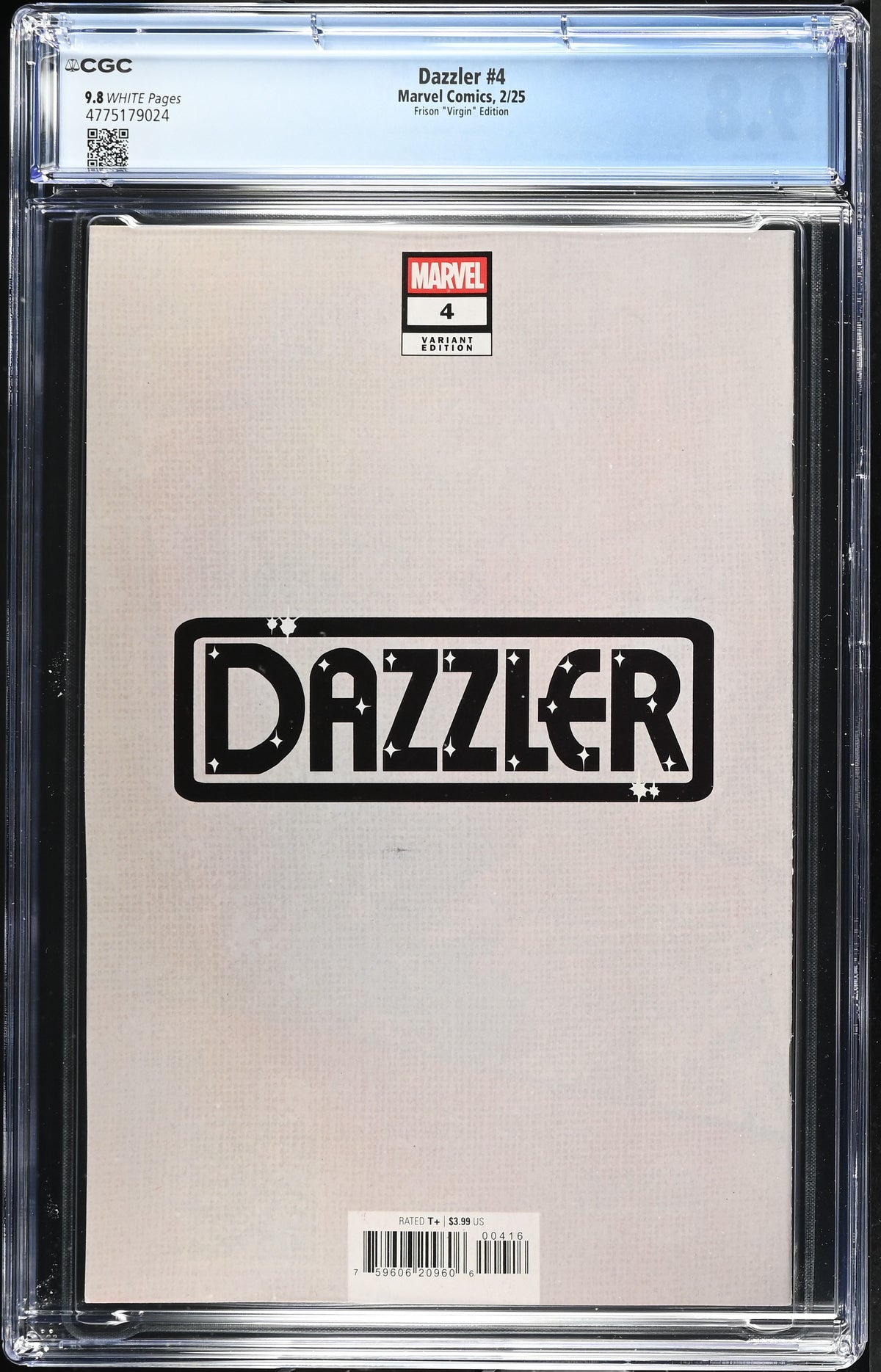 Dazzler #4 (Frison "Virgin" Edition) CGC 9.8