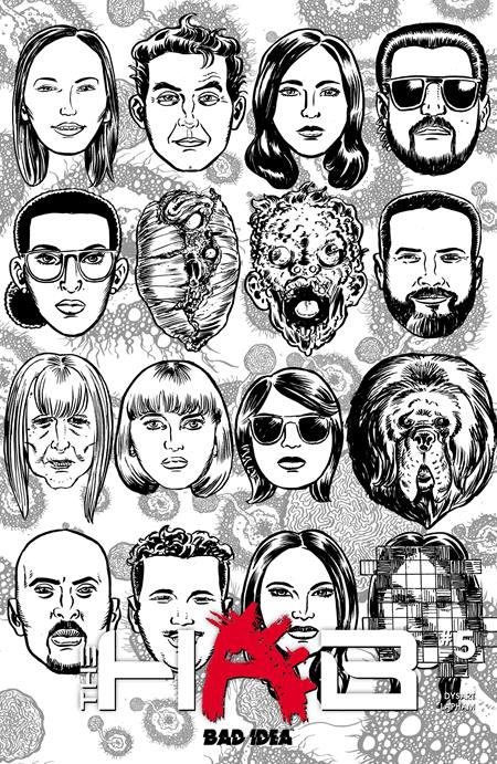 HAB #5 ((OF 6) CVR C DAVID LAPHAM BW OUTBREAK SKULLS VAR) - PREORDER