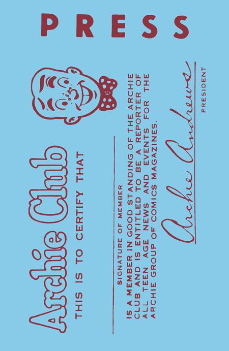 ARCHIES MADHOUSE #1 (FACSIMILE EDITION CVR C BOB MONTANA ARCHIE FAN CLUB CARD VAR) - PREORDER