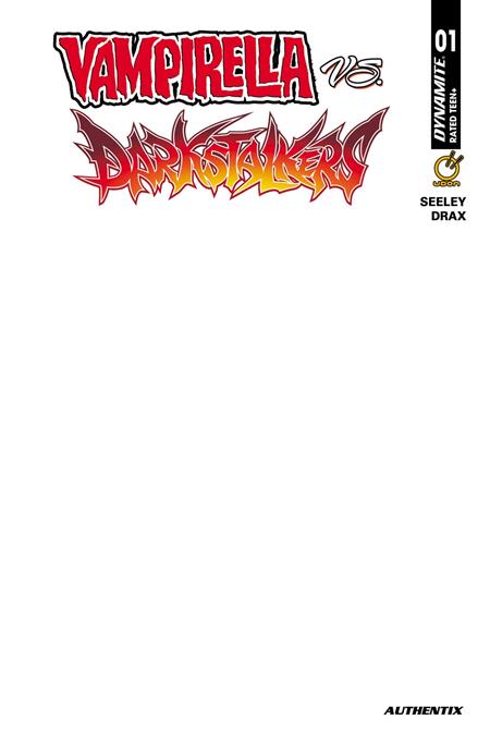 VAMPIRELLA VS DARKSTALKERS SPECIAL #1 ((ONE SHOT) CVR F BLANK AUTHENTIX VAR) - PREORDER