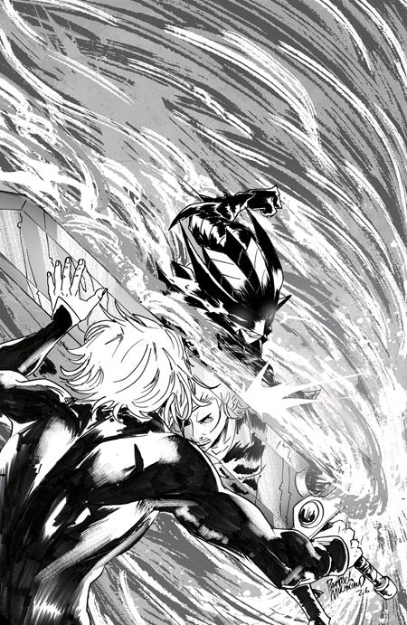 FIREBORN #5 (CVR E PATRICK MULHOLLAND BLACK AND WHITE AND BLOOD VIRGIN CARDSTOCK VAR) - PREORDER