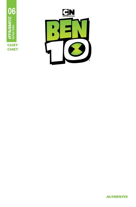 BEN 10 #6 (CVR F BLANK AUTHENTIX VAR) - PREORDER
