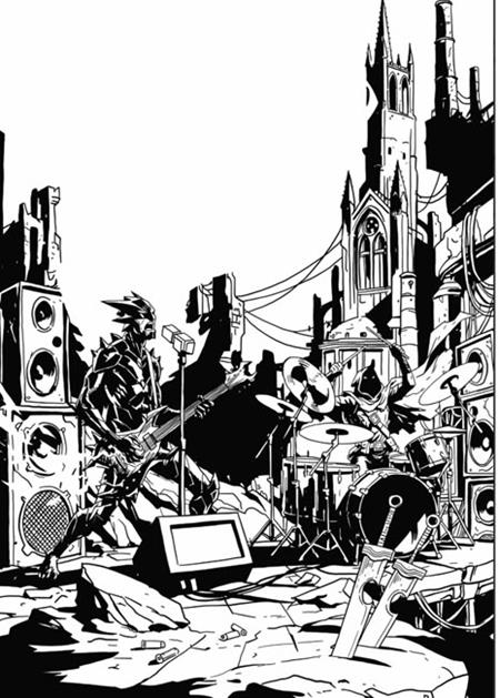 FIREBORN #6 (CVR F EMMANUEL GERVASONI CARDSTOCK CONCERT B&W VAR) - PREORDER