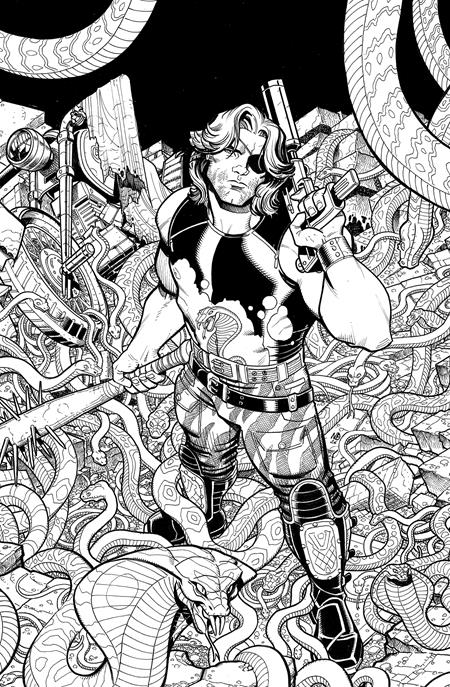 ESCAPE FROM NEW YORK ESCAPE FROM CHICAGO #1 (2ND PTG CVR B NICK BRADSHAW JIM CHARALAMPIDIS B&W VAR) - PREORDER