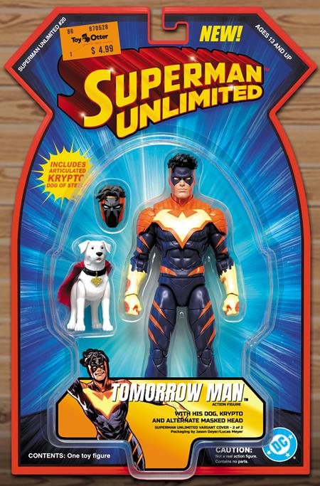 SUPERMAN UNLIMITED #20 (CVR C JASON GEYER TOMORROW MAN AND KRYPTO ACTION (FIGURE) COMICS CARD STOCK VAR) - PREORDER