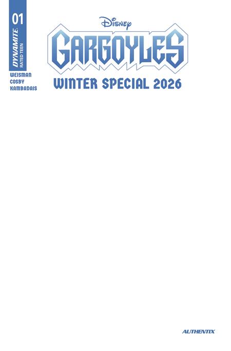GARGOYLES WINTER SPECIAL 2026 #1 ((ONE SHOT) CVR E BLANK AUTHENTIX VAR) - PREORDER