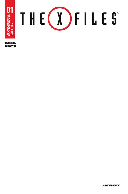 X FILES (2026) #1 (CVR F BLANK AUTHENTIX VAR) - PREORDER