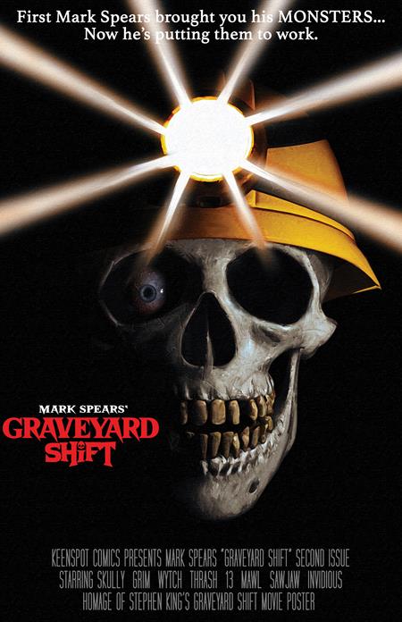 MARK SPEARS GRAVEYARD SHIFT #2 (CVR F MARK SPEARS 1:66 RETAILER INCENTIVE GRAVEYARD SHIFT MOVIE HOMAGE) - PREORDER