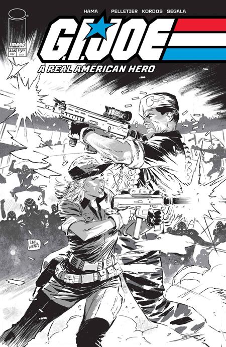 GI JOE A REAL AMERICAN HERO #335 (CVR B LEE WEEKS B&W VAR) - PREORDER