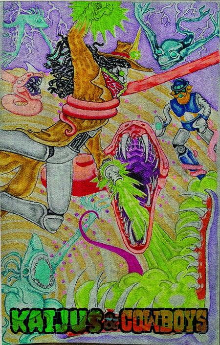 KAIJUS AND COWBOYS #3 ((OF 12) CVR C HEATHER EWERS TAPESTRY VAR) - PREORDER