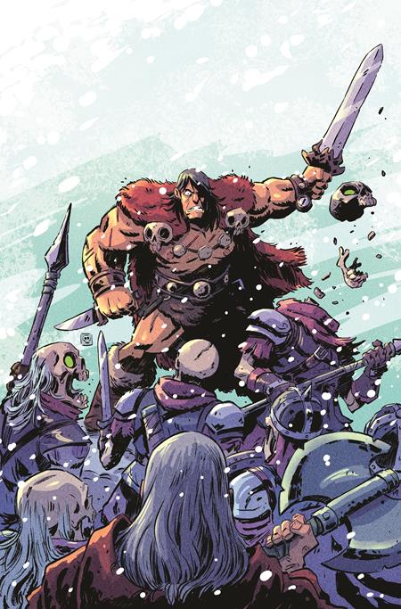 CONAN THE BARBARIAN TIDES OF THE TYRANT KING #4 (OF 4) CVR E DEREK LAUFMAN VIRGIN CARDSTOCK VAR (MR) - PREORDER