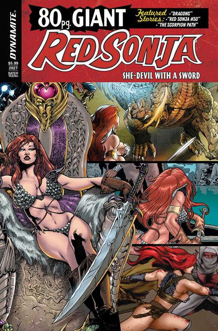 RED SONJA 80 PAGE GIANT #1 ((ONE SHOT) CVR B ROBERTO CASTRO RETRO VAR) - PREORDER