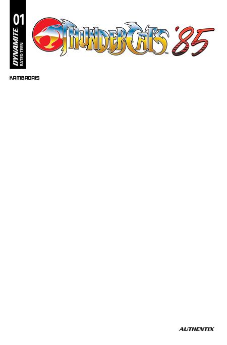THUNDERCATS 85 #1 (CVR E BLANK AUTHENTIX VAR) - PREORDER