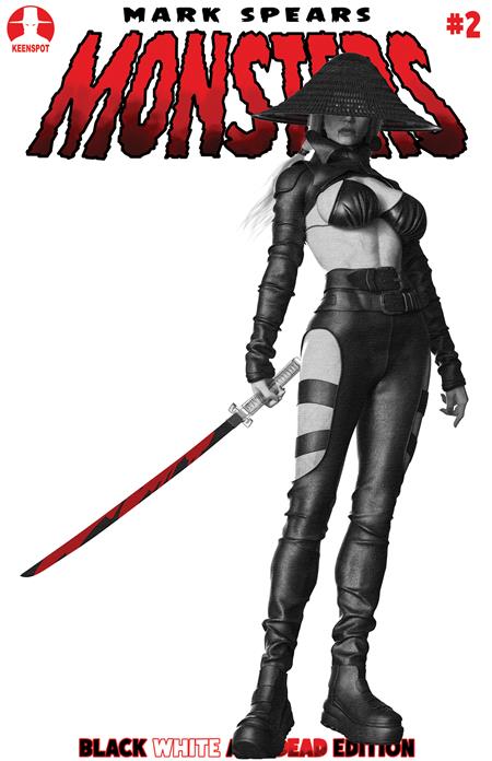 MARK SPEARS MONSTERS #2 (4TH PTG BLACK WHITE & DEAD EDITION CVR E MARK SPEARS TASTE OF BLOOD HOLOFOIL FLIP VAR) - PREORDER