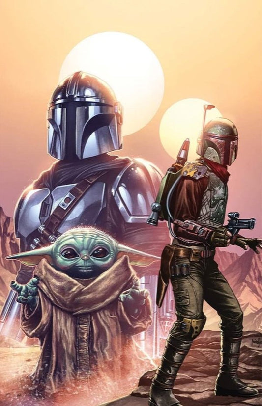 Star Wars: The Mandalorian Season 2 #1 (Unknown Comics / 616 Comics / Comic Traders / Antihero Gallery Mico Suayan Virgin Variant)