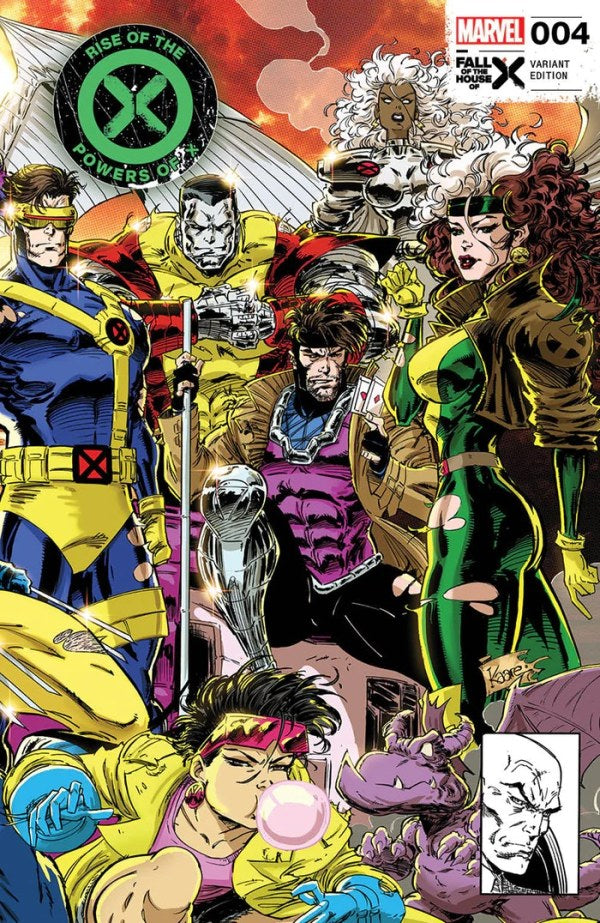 Rise of the Powers of X #4 (Unknown Comic Books / Comic Traders / Sleeping Giant Kaare Andrews Connecting Variant)