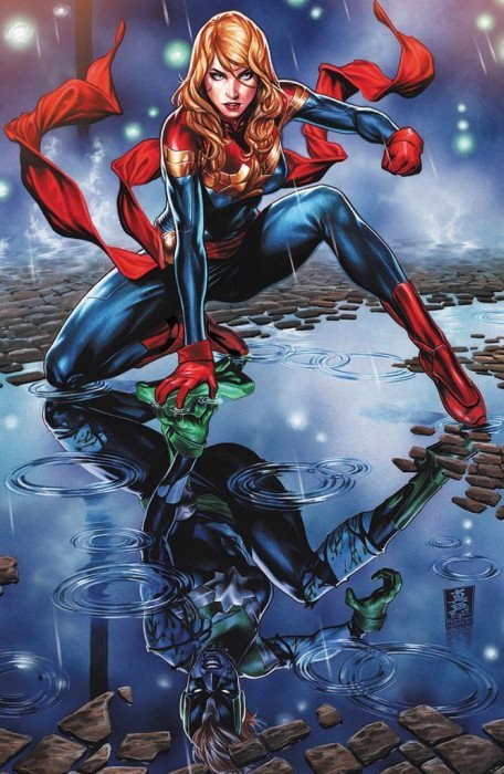 Captain Marvel #9 (Unknown Comic Books & Comics Elite Exclusive Virgin Variant)