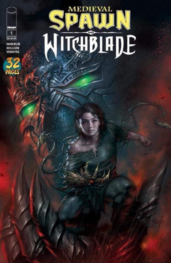 Medieval Spawn and Witchblade #1 (Lucio Parrillo Variant)