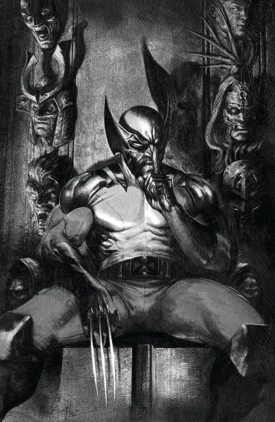 Wolverine #1 (Unknown Comics NYCC 2024 Gabriele Dell'Otto Black & White Variant)