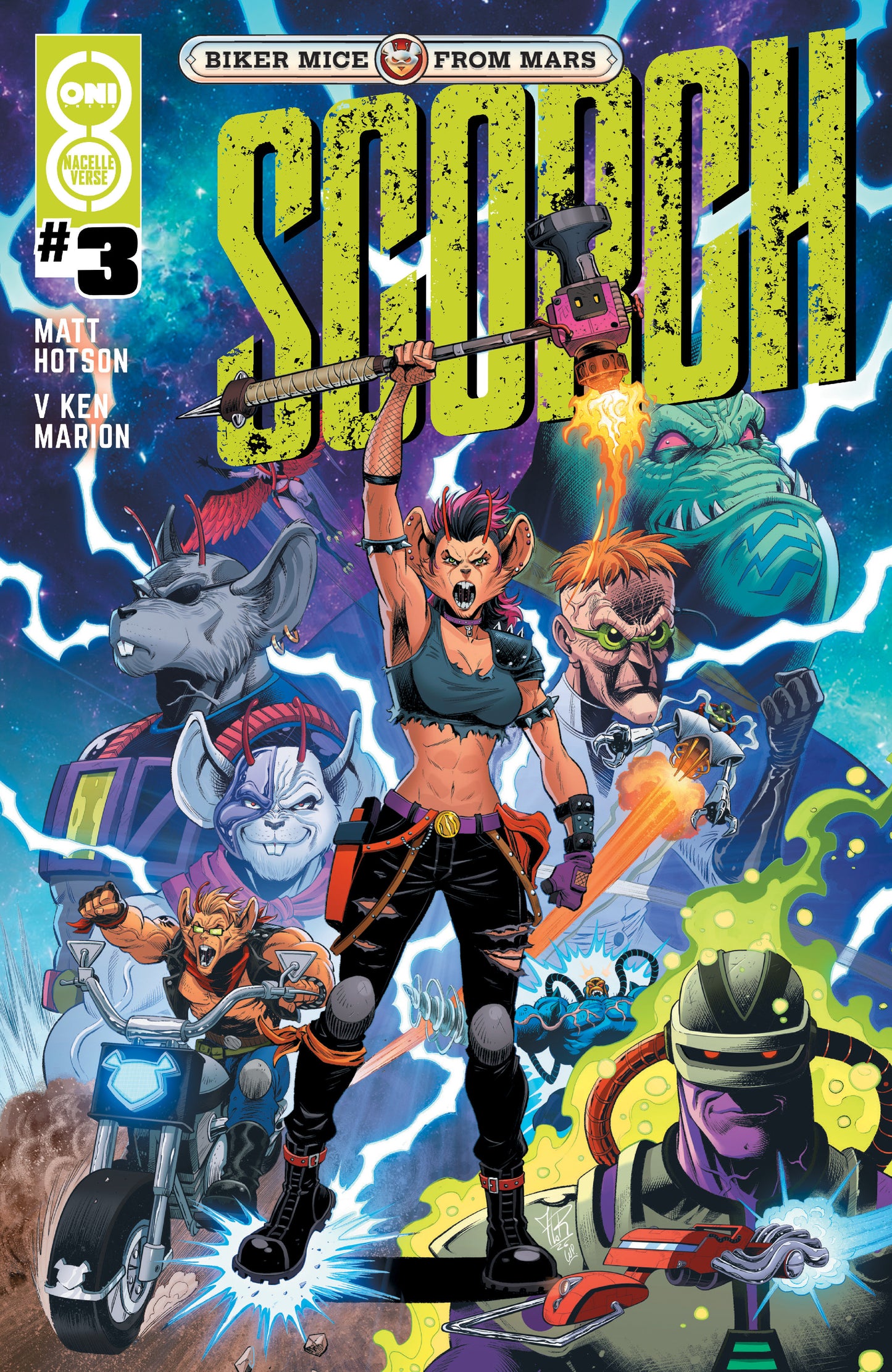 BIKER MICE FROM MARS SCORCH #3 (CVR B JORDI TARRAGONA VAR) - PREORDER