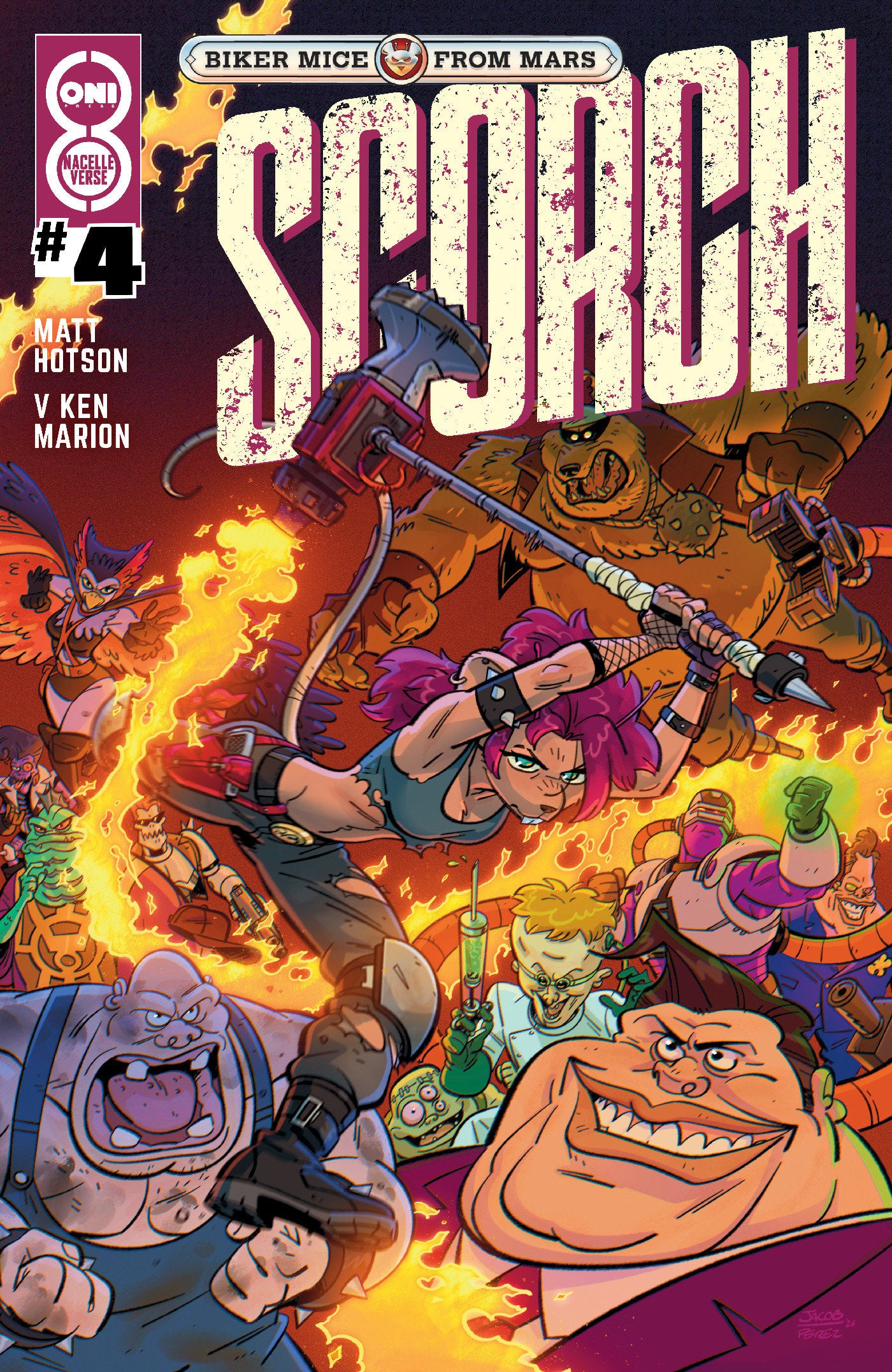 Biker Mice from Mars Scorch #4 (Cover B Jacob Perez Var) - PREORDER